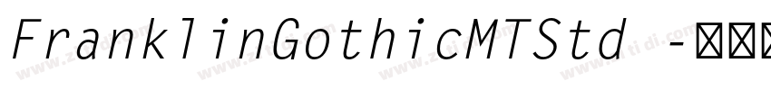 FranklinGothicMTStd 字体转换